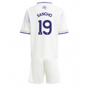 Aston Villa Jadon Sancho #19 Tredjeställ Barn 2025-26 Kortärmad (+ Korta byxor)